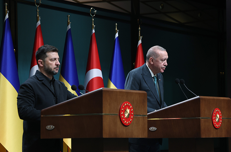 Cumhurbaşkanı Recep Tayyip Erdoğan, Ukrayna Devlet Başkanı Volodimir Zelenskiy ile