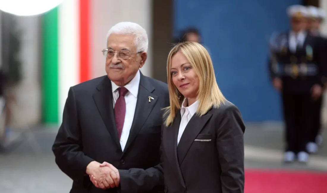 İtalya Başbakanı Meloni, Romada resmi görüşme için bulunan Filistin Devlet