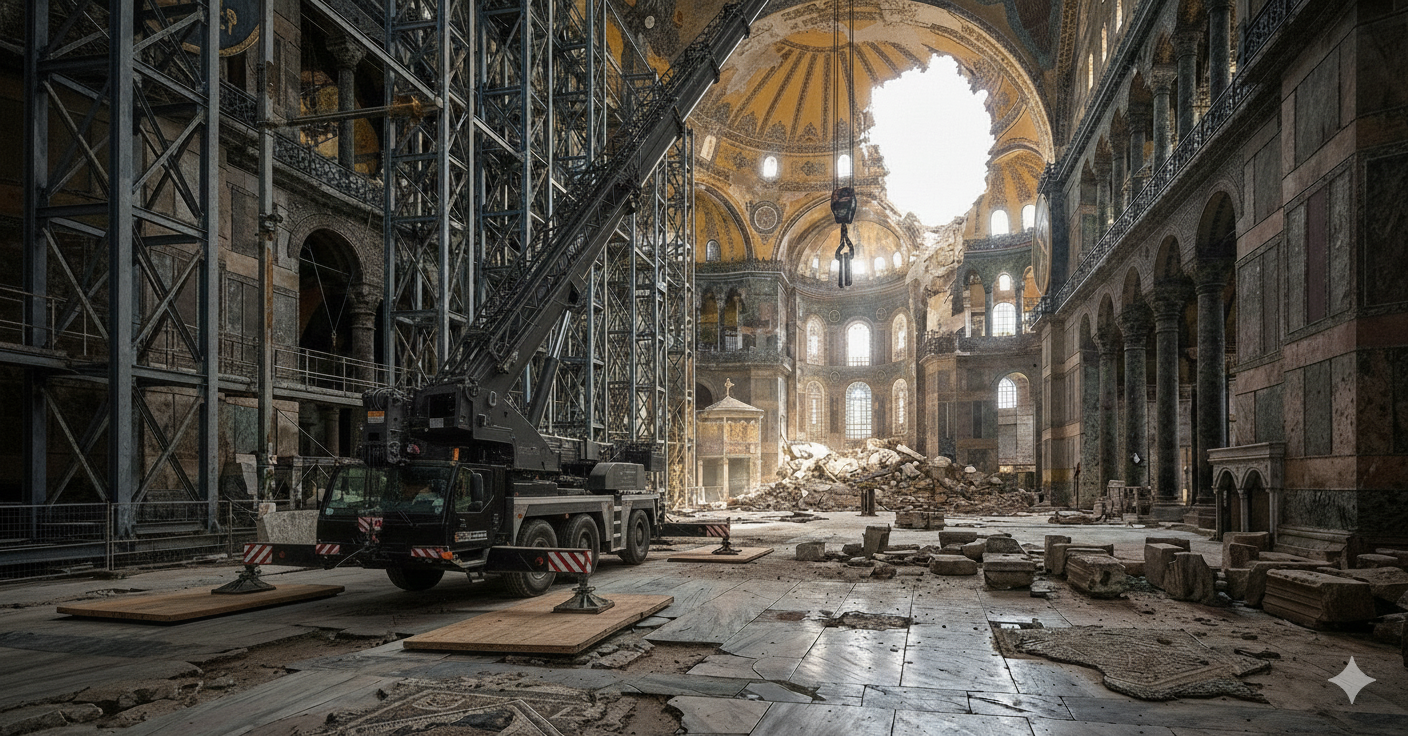 Ayasofya yalnızca yerel değil küresel bir kültür mirasıdır. Teknik gerekçelerle
