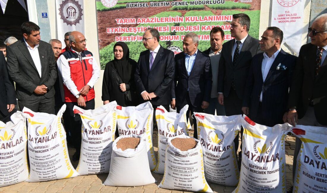 Kent genelinde 588 üreticiye yüzde 75 hibe desteğiyle kırmızı mercimek
