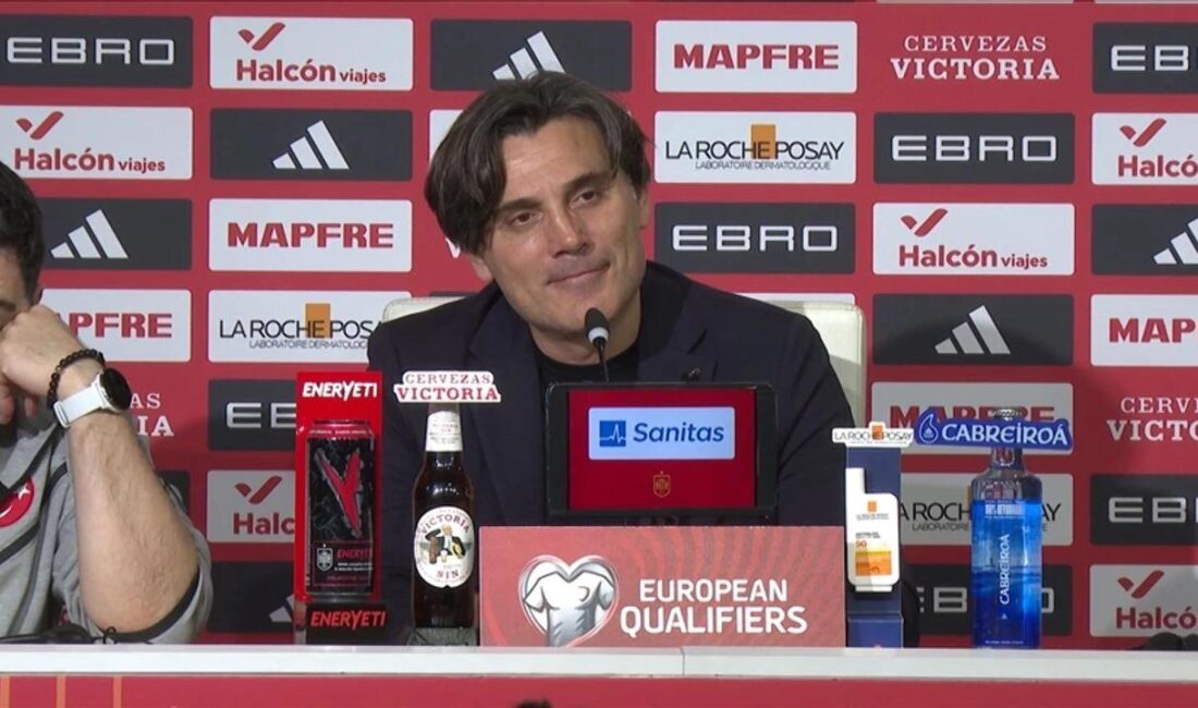 A Milli Futbol Takımı Teknik Direktörü Vincenzo Montella, İspanya ile