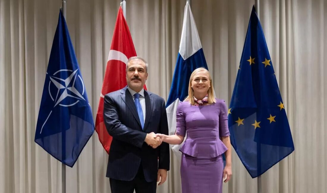 Dışişleri Bakanı Hakan Fidan, Finlandiya’da mevkidaşı Elina Valtonen ile bir