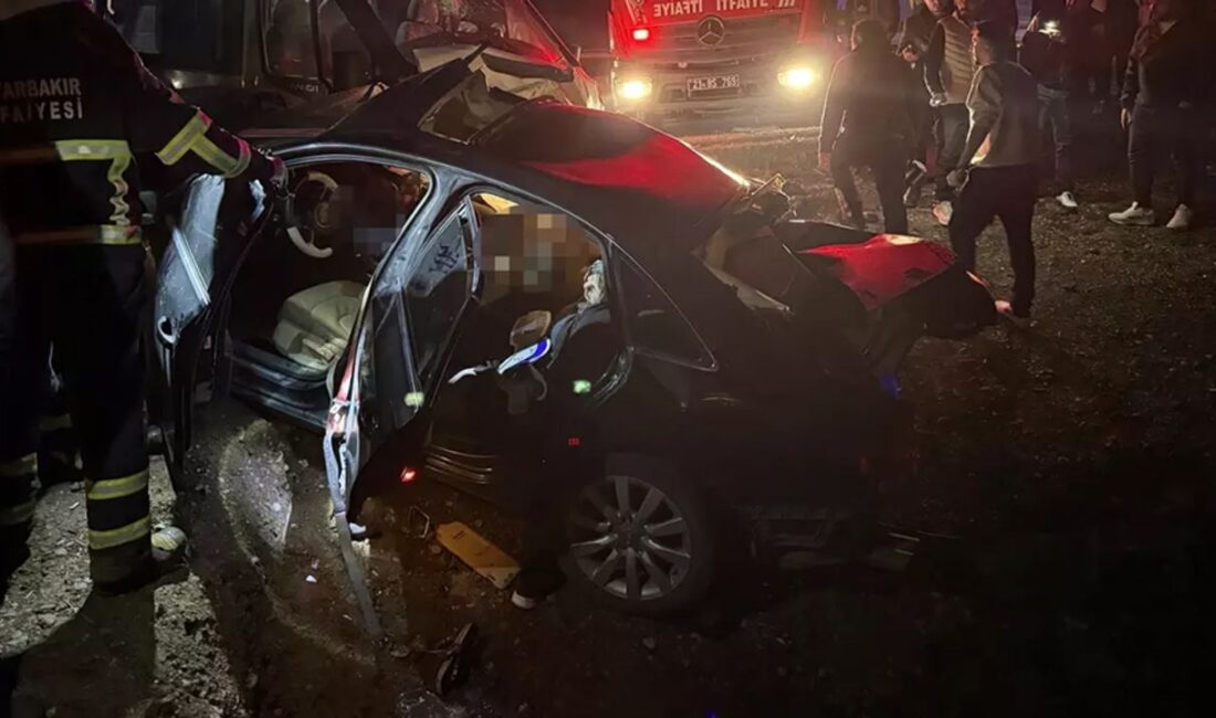 Diyarbakır’ın Çınar ilçesinde meydana gelen feci kazada, tır, kamyonet ve