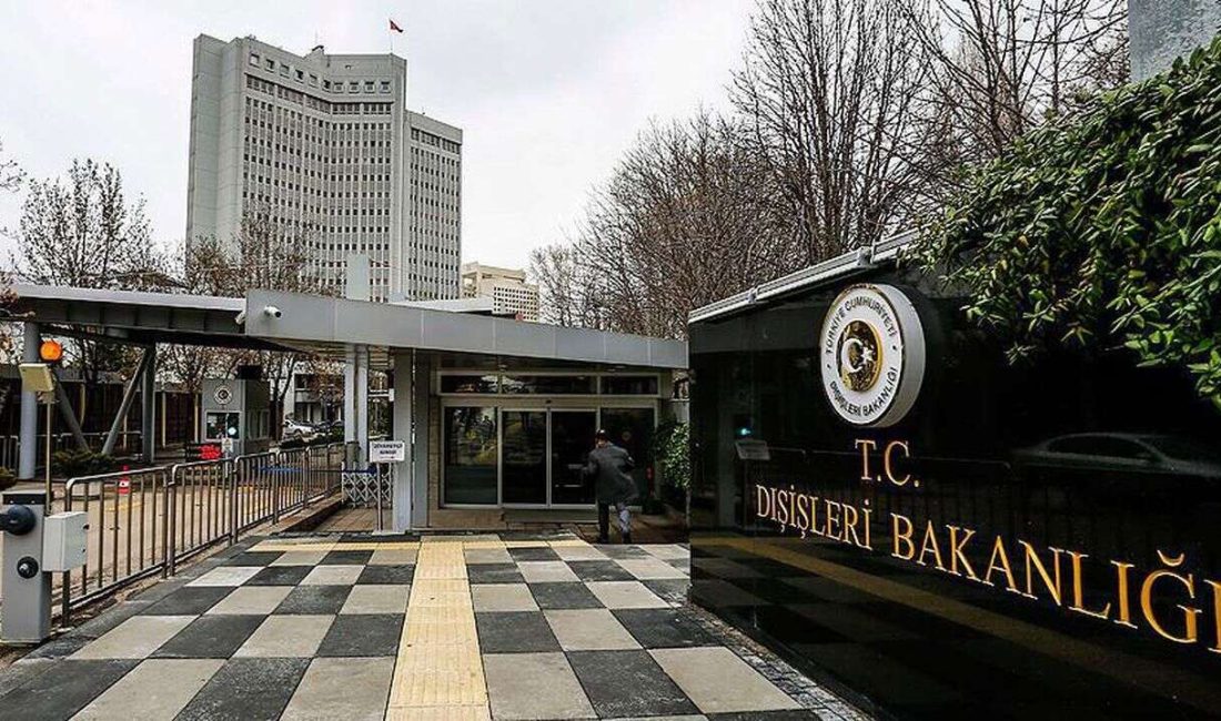 Türkiye Cumhuriyeti Dışişleri Bakanlığı, İsrail Ulusal Güvenlik Bakanı Itamar Ben-Gvir’in