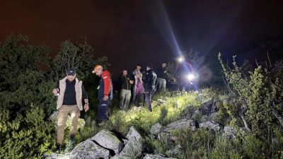 Nevşehir'de gezintiye çıktığı 1230 rakımlı Toptepe’de havanın kararmasıyla yolunu kaybeden