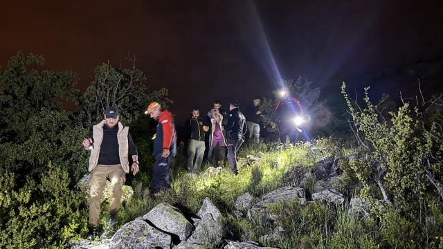 Nevşehir'de gezintiye çıktığı 1230 rakımlı Toptepe’de havanın kararmasıyla yolunu kaybeden