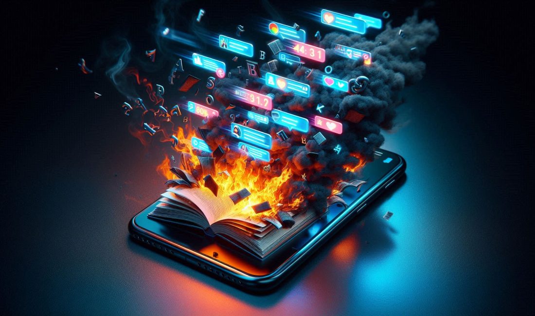 Ray Bradbury’nin Fahrenheit 451’i çoğu zaman kitapların yakıldığı bir distopya