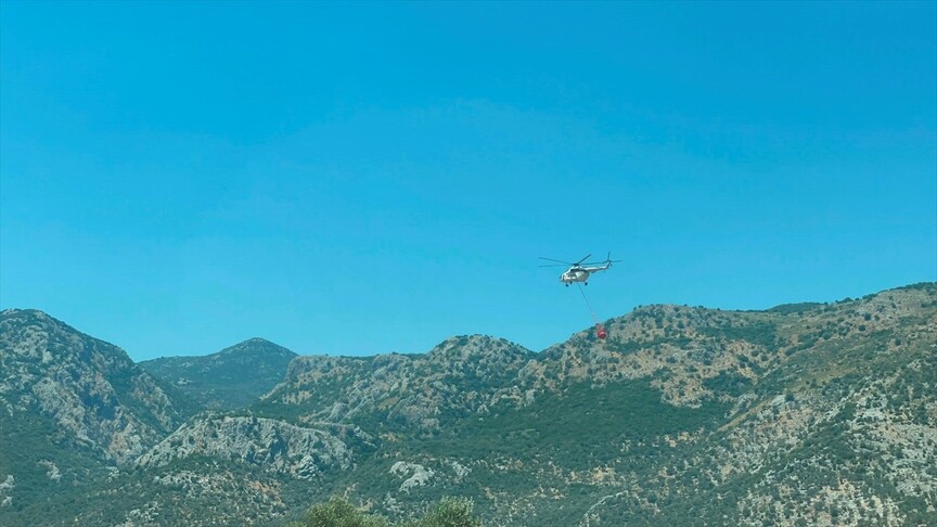 Muğla'nın Seydikemer ilçesinde öğleden sonra başlayan orman yangınını kontrol altına