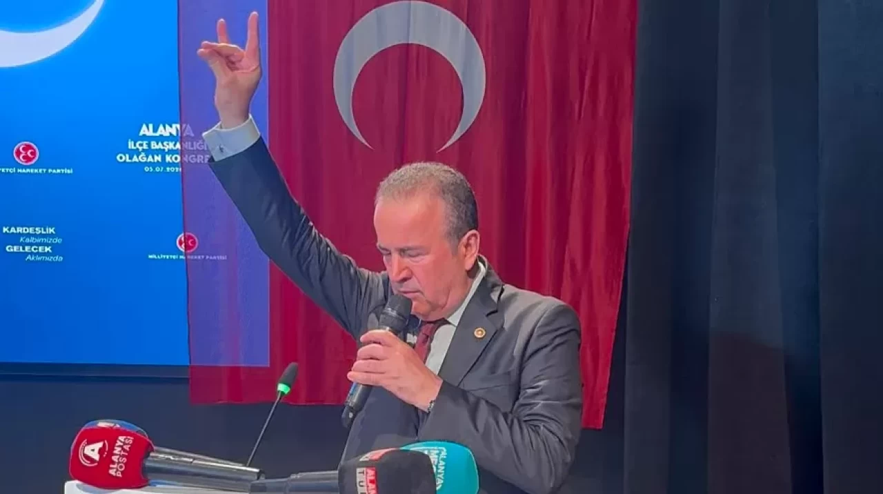 MHP Antalya Milletvekili Abdurrahman Başkan, Alanya İlçe Kongresi'nde yaptığı konuşmada