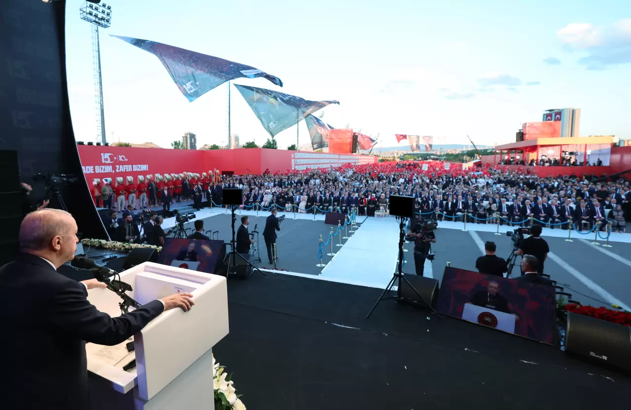 Cumhurbaşkanı Recep Tayyip Erdoğan, 15 Temmuz darbe girişiminin 10. yıl