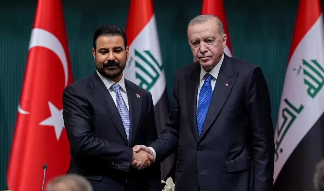 Cumhurbaşkanı Recep Tayyip Erdoğan ile Irak Başbakanı Ali ez-Zeydi'nin Cumhurbaşkanlığı