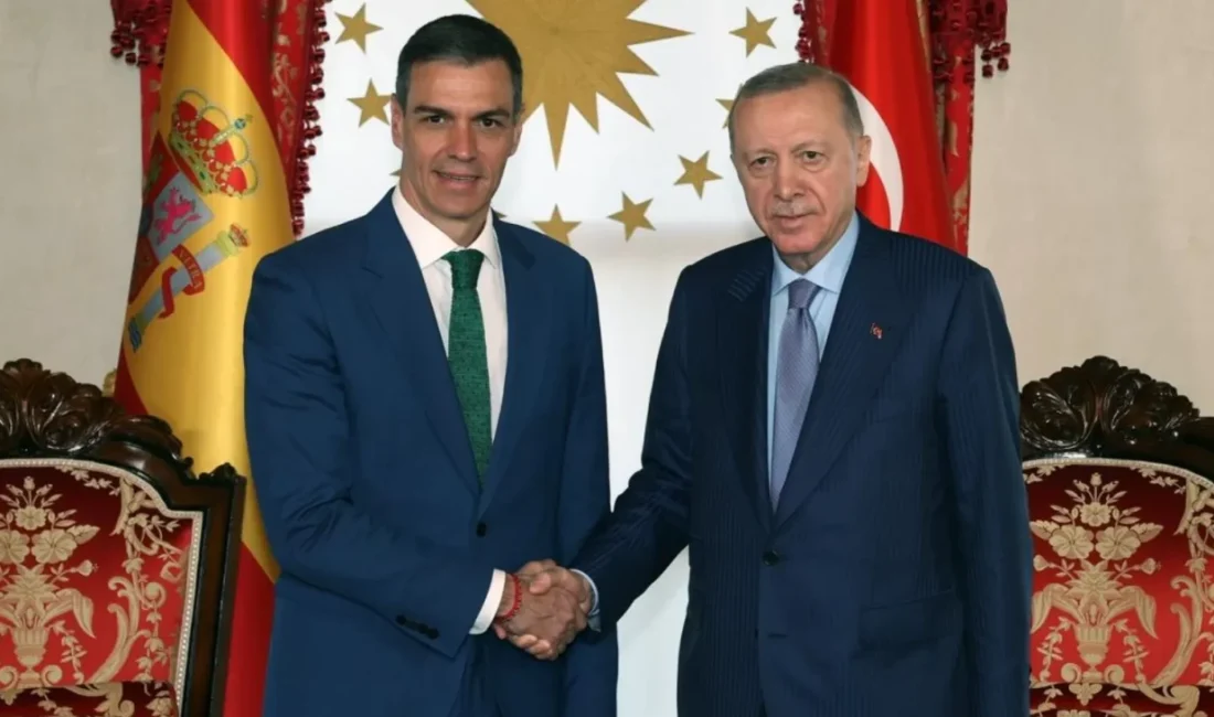 Cumhurbaşkanı Recep Tayyip Erdoğan, İspanya Başbakanı Pedro Sanchez ile bir