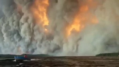 Güney Avrupa'yı etkisi altına alan aşırı sıcaklar ve rüzgarın etkisiyle