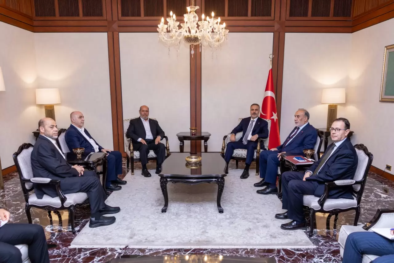 Dışişleri Bakanı Hakan Fidan, Ankara'da Hamas Siyasi Büro Şefi Halil