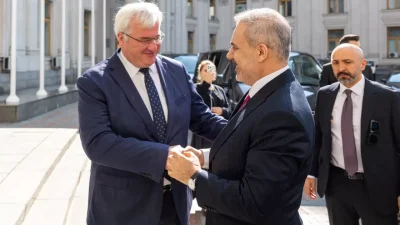 Dışişleri Bakanı Hakan Fidan, Ukrayna Dışişleri Bakanı Andriy Sibiha ile
