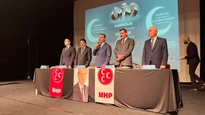 MHP Genel Sekreteri İsmet Büyükataman, Bursa'nın Yıldırım ilçesinde düzenlenen MHP