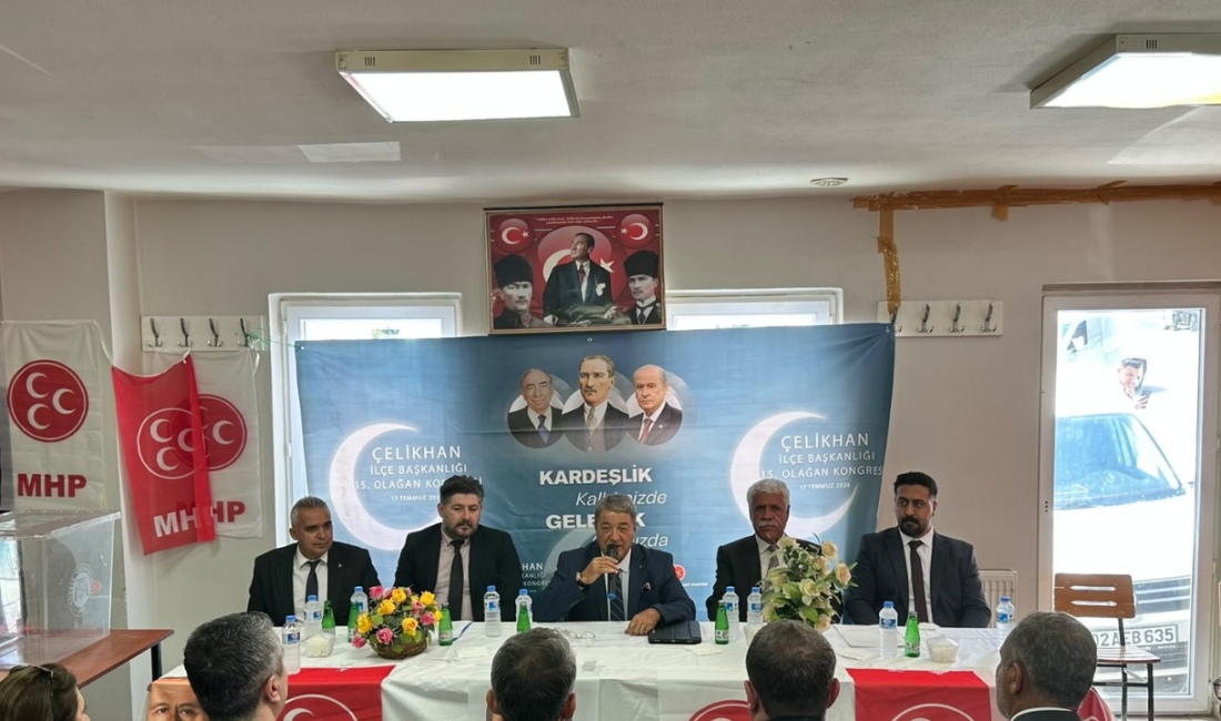Milliyetçi Hareket Partisi (MHP) Adıyaman'ın Çelikhan ilçesinde olağan ilçe kongresini