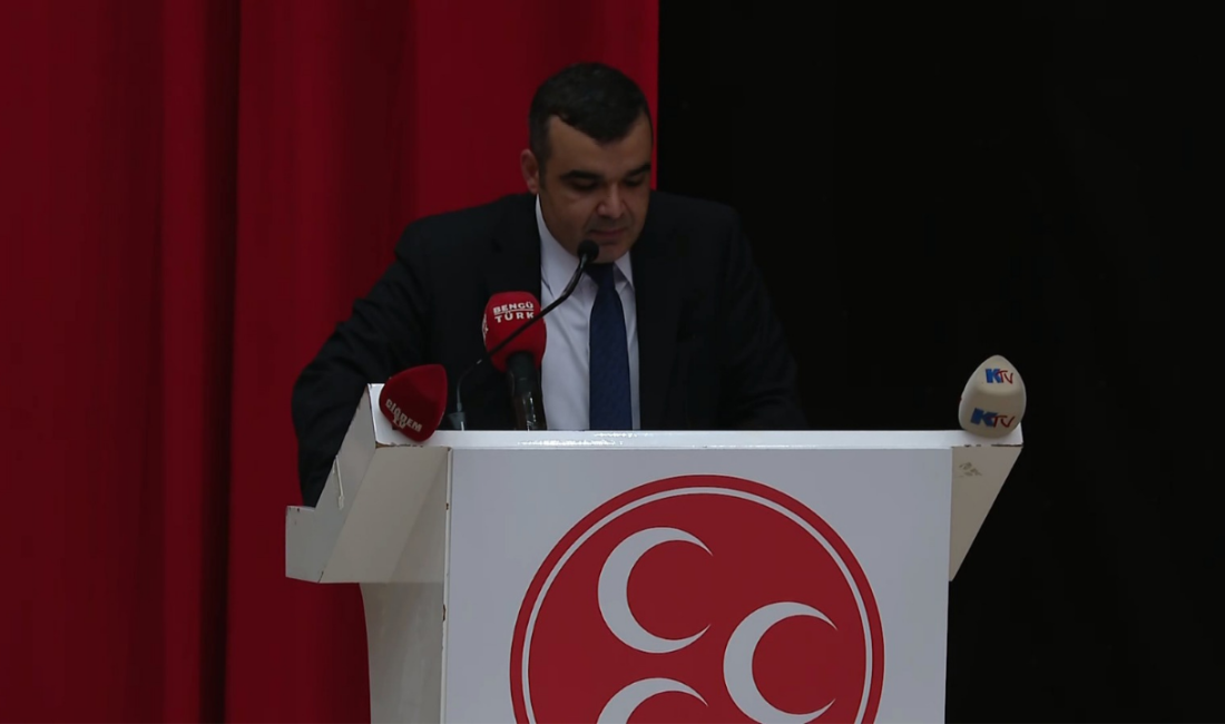 MHP Kırşehir İl Kongresi’nde konuşan MHP MYK Üyesi Oğuzhan Çakır,