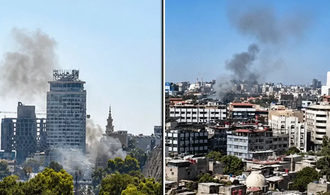 Suriye'nin başkenti Şam'da, resmi temaslarda bulunmak üzere bulunan Fransa Cumhurbaşkanı