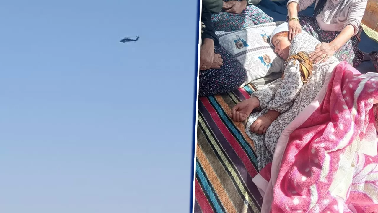Şırnak'ın Beytüşşebap ilçesine bağlı Belgon Yaylası'nda rahatsızlanan 67 yaşındaki kadın,