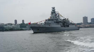 Türk Deniz Kuvvetleri Komutanlığı'na bağlı TCG Oruçreis, ABD'nin 250'nci kuruluş