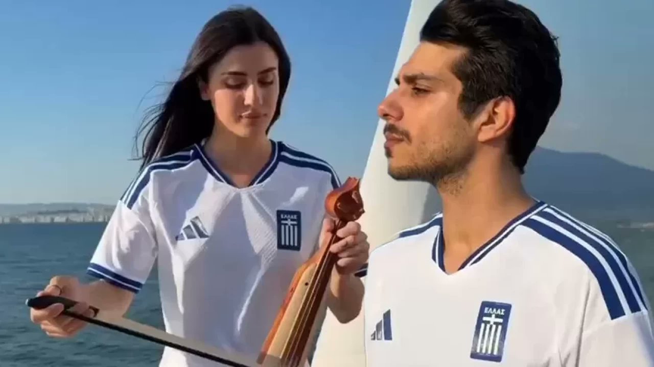 Yunanistan Milli Futbol Takımı'nın yeni sezon forma tanıtımında Karadeniz kültürünün