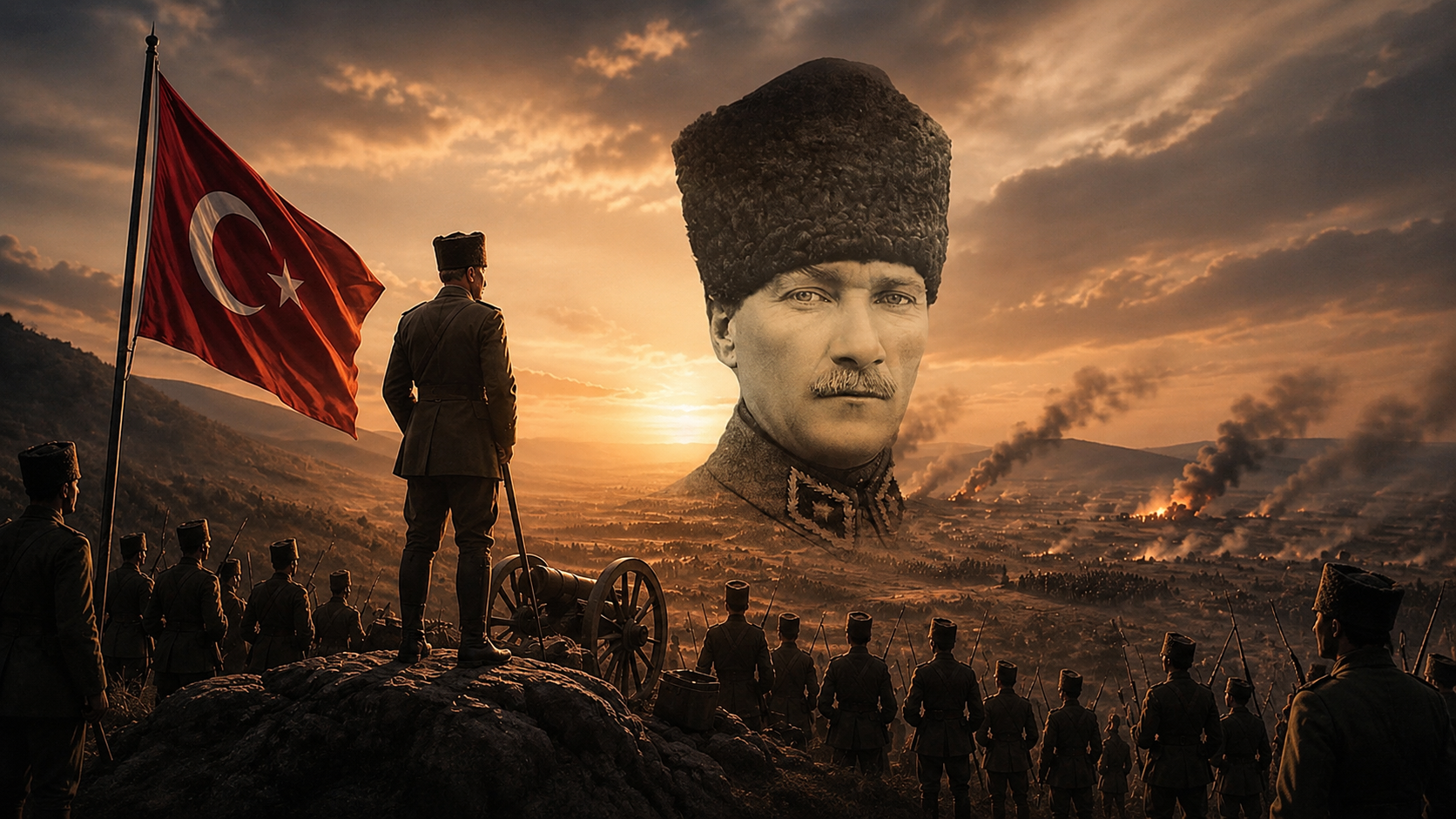 Tarih; bazen bir bayrakta, bazen bir marşta, bazen yaşlı bir