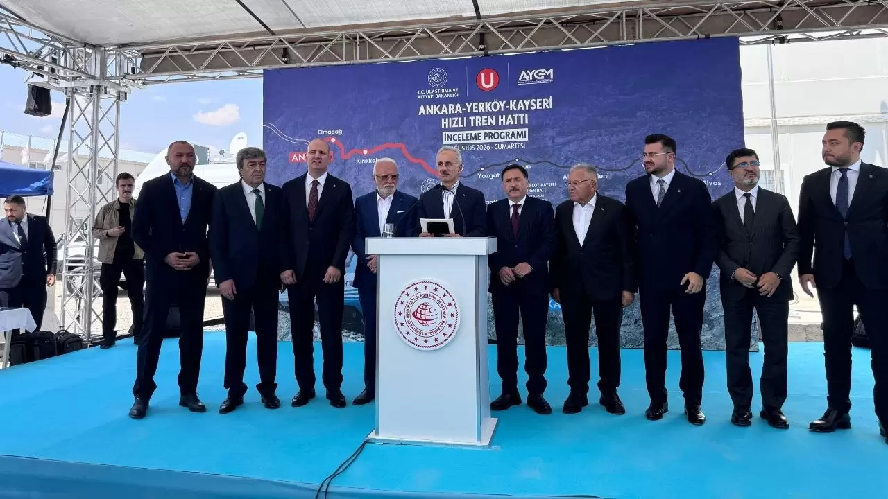 Ulaştırma ve Altyapı Bakanı Abdulkadir Uraloğlu, Yerköy-Kayseri Yüksek Hızlı Tren