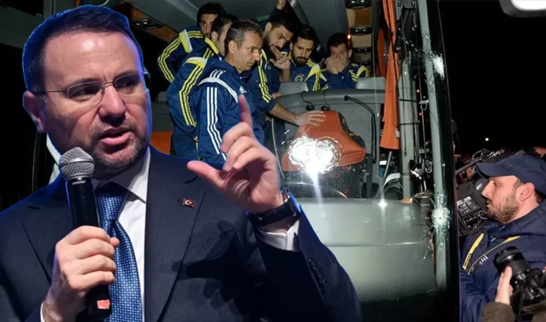 Fenerbahçe futbol takımını taşıyan otobüse 4 Nisan 2015'te Trabzon'un Sürmene
