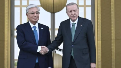 Cumhurbaşkanı Recep Tayyip Erdoğan, Kazakistan Cumhurbaşkanı Kasım Cömert Tokayev ile