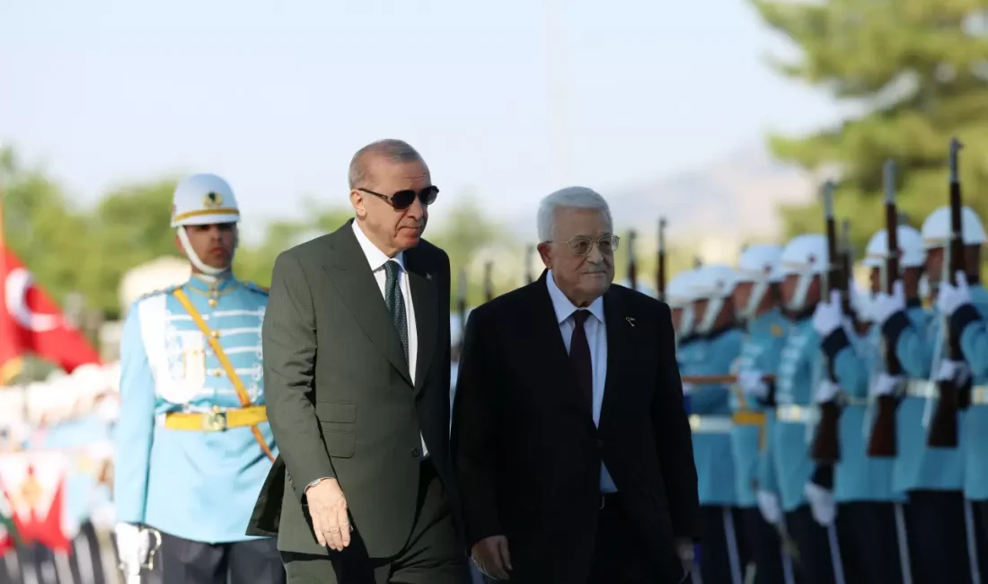 Cumhurbaşkanı Recep Tayyip Erdoğan, Ankara'da Filistin Devlet Başkanı Mahmud Abbas