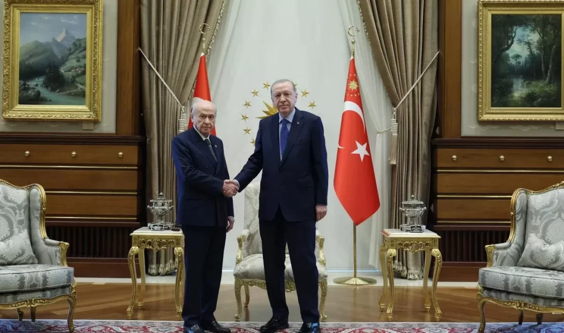 Cumhurbaşkanı Recep Tayyip Erdoğan ile MHP Genel Başkanı Devlet Bahçeli,