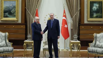 Cumhurbaşkanı Recep Tayyip Erdoğan ile MHP Genel Başkanı Devlet Bahçeli,