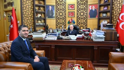 Milliyetçi Hareket Partisi (MHP) Genel Başkanı Devlet Bahçeli, "Terörsüz Türkiye"