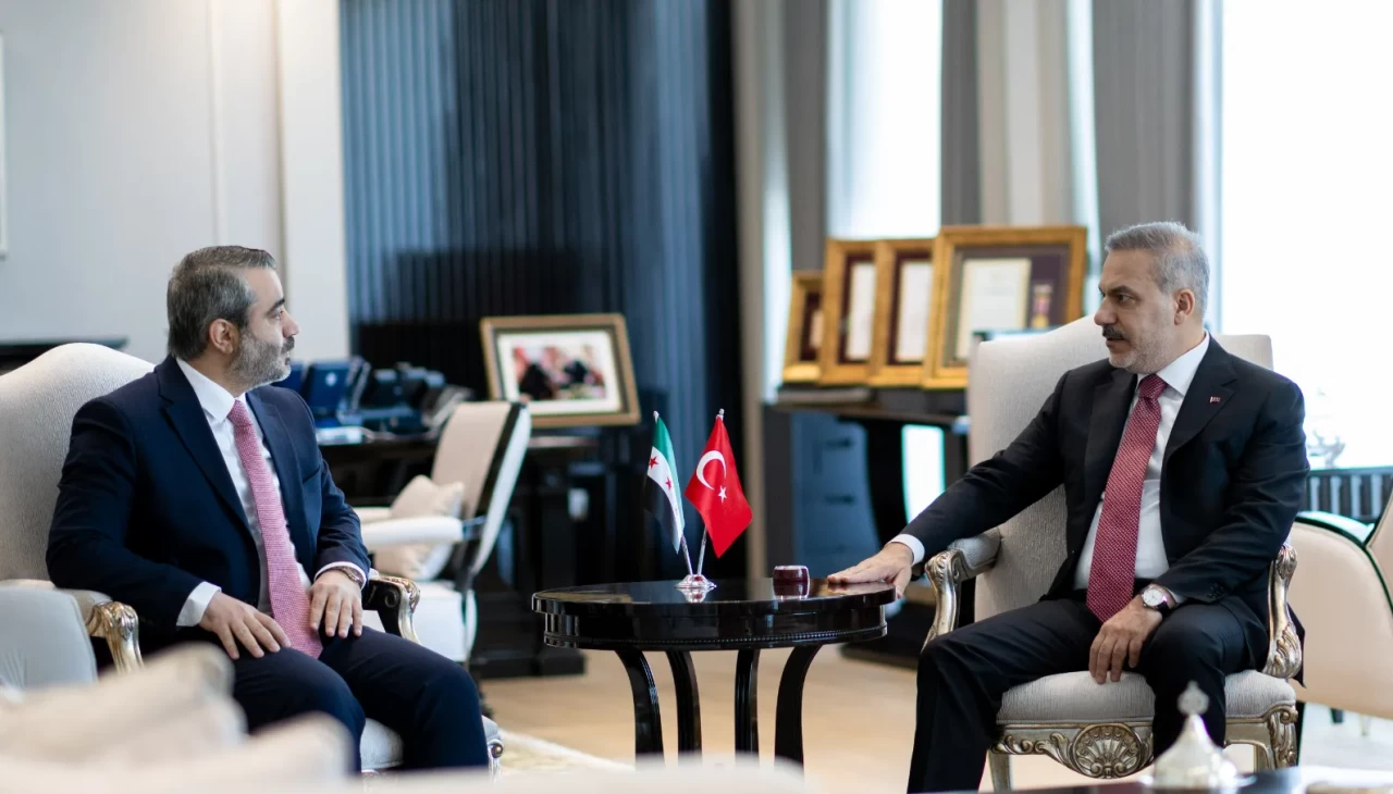 Dışişleri Bakanı Hakan Fidan, Suriye Dışişleri Bakanı Şeybani ile bir