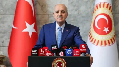 Türkiye Büyük Millet Meclisi (TBMM) Başkanı Numan Kurtulmuş, "Terörsüz Türkiye"