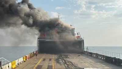 Samsun'dan Rusya'nın Novorossiysk kentine taze meyve ve sebze taşıyan Türk