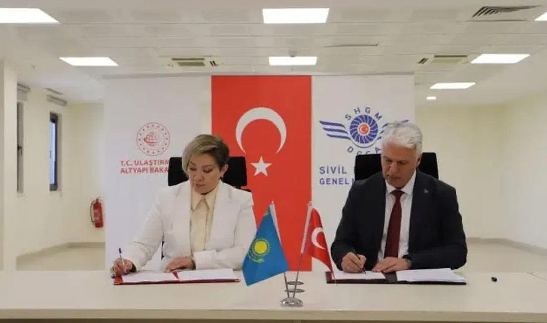 Türkiye ile Kazakistan arasında sivil havacılık ilişkilerini güçlendirmek ve hava