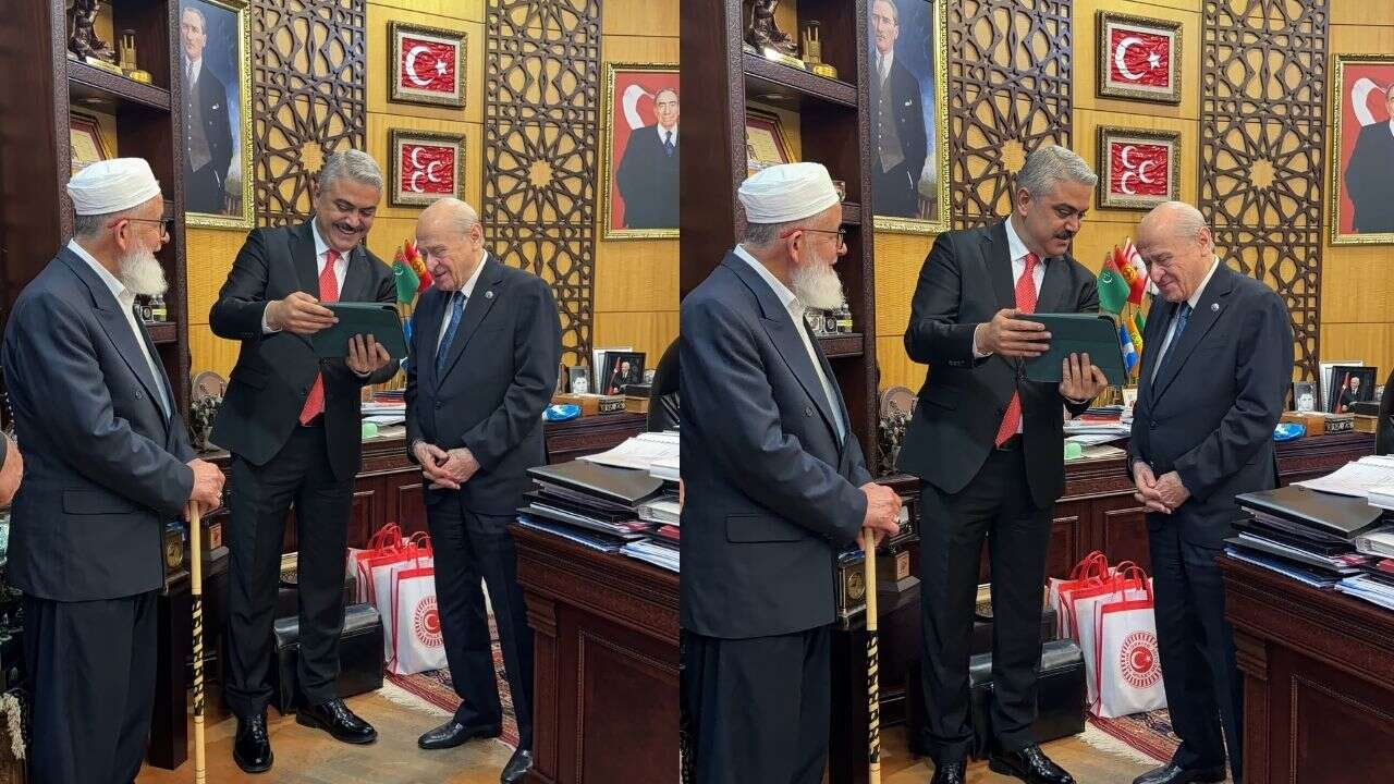 MHP Genel Başkanı Devlet Bahçeli, Pozantı Belediye Başkanı Ali Avan'ın