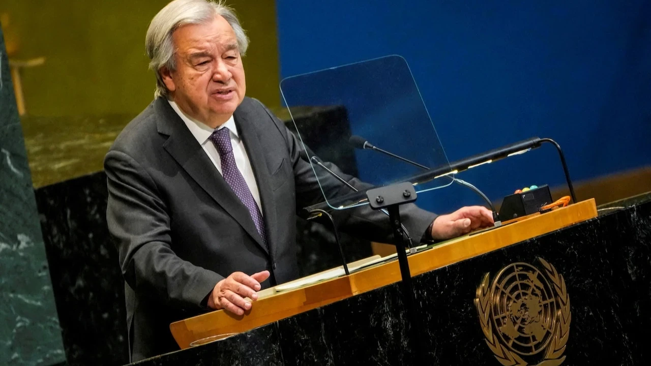 Birleşmiş Milletler Genel Sekreteri Antonio Guterres, BRICS Zirvesi'nde yaptığı açıklamada