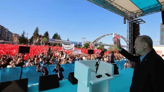 Cumhurbaşkanı Recep Tayyip Erdoğan, Rize'de gerçekleşen toplu açılış töreninde toplam