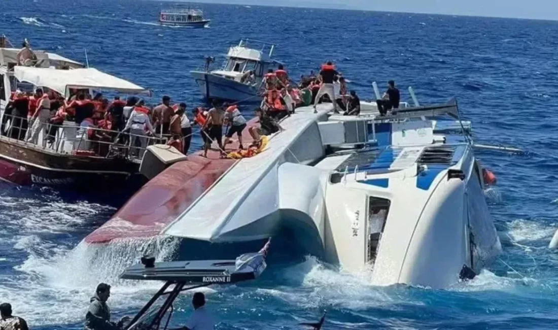 KKTC'nin Girne kenti açıklarında batan Filo Jet isimli yolcu gemisindeki