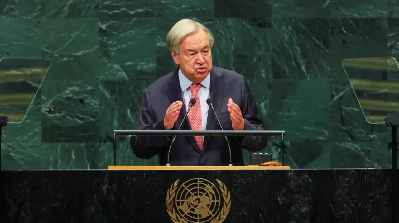 BM 81. Genel Kurulu'nun açılışında konuşan Antonio Guterres, Gazze'de yaşanan