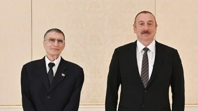 Azerbaycan Cumhurbaşkanı İlham Aliyev, Nobel ödüllü Türk bilim insanı Prof.