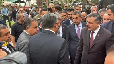 Milli Eğitim Bakanı Yusuf Tekin ile İçişleri Bakanı Mustafa Çiftçi,